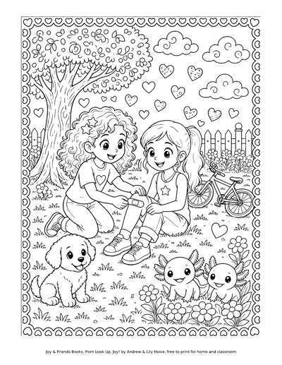 Coloring page: Joy Helps Lily